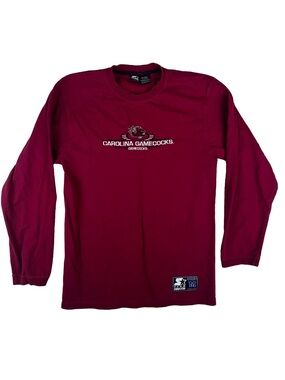 Vintage Team Starter 90s Starter Pro Line Medium Red Gamecocks USC NCAA LS Shirt